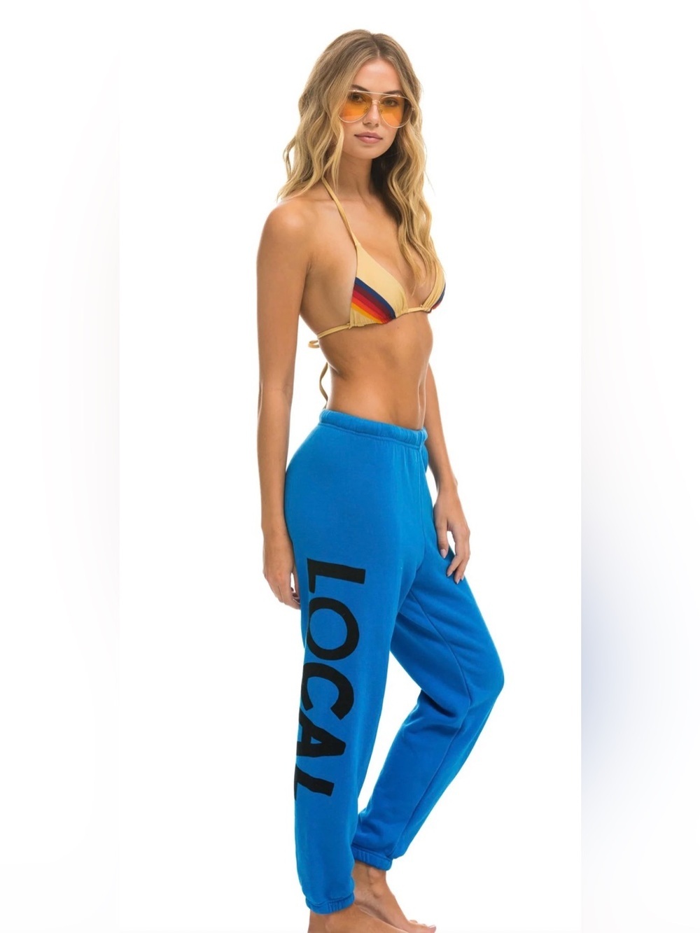 Aviator Nation LOCALS ONLY SWEATPANTS - OCEAN